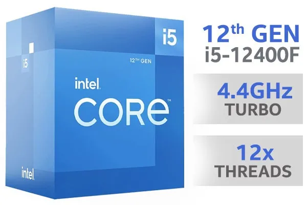 Proc. Intel Core i5 12400F (6 cores/12Threads) 12a Geração LGA 1700 (Novo NF Garantia)