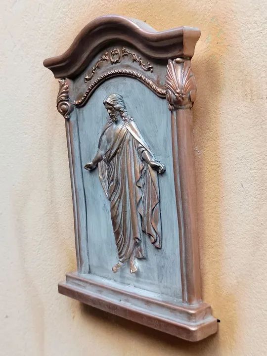 Quadro Decorativo Jesus Cristo ressuscitado em gesso 3d  - Foto 3