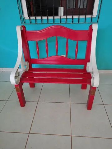 Namoradeira cor pink com braços de ferro reforçado  - Foto 4