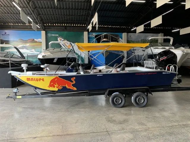 Lancha Aluminio Alufort Super 200 (20 pés) - ñ calaça/leveforte/Petybrasil