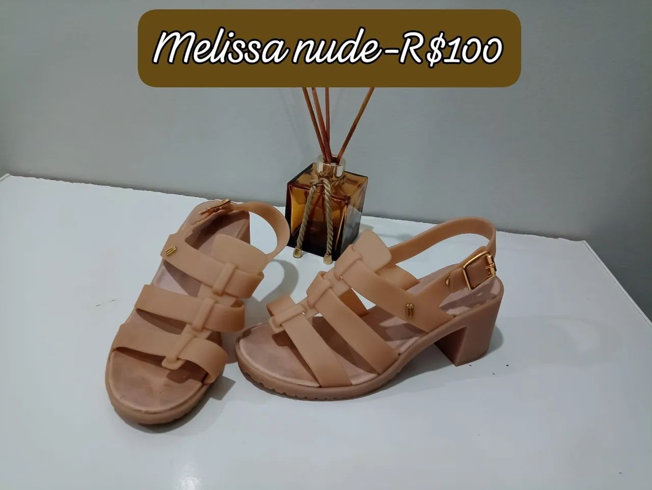 Sandalia shops melissa nude