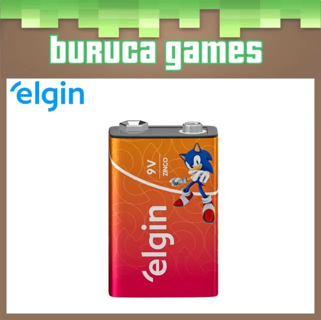 Bateria de Zinco 9V Elgin