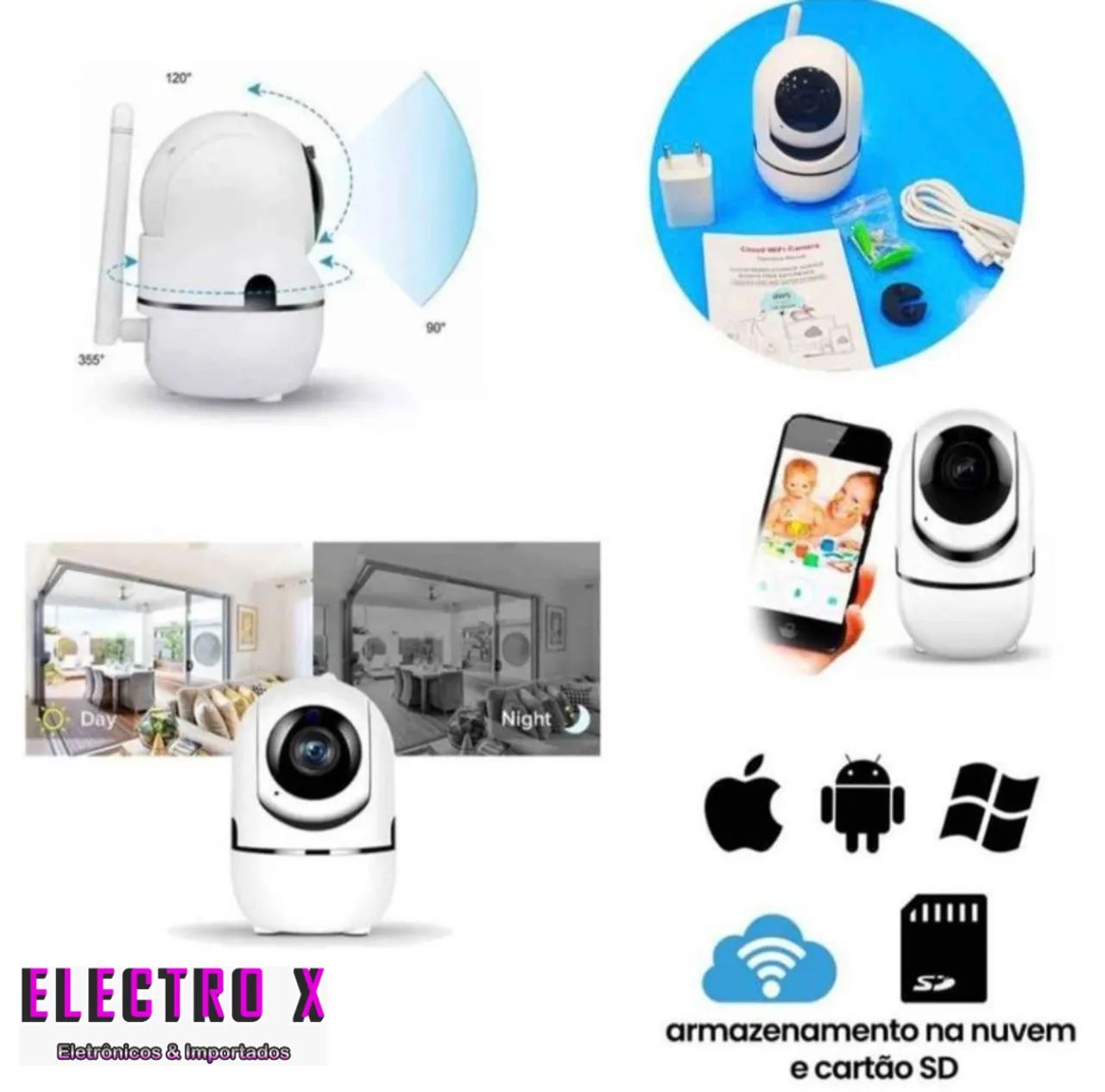 Câmera IP robô Wi-Fi  - Foto 2