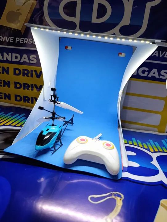 Mini Helicóptero Com Controle 
