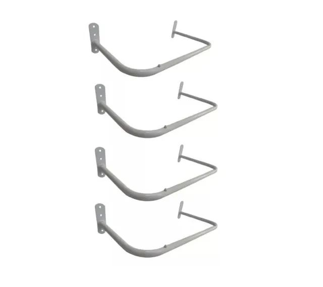 Kit 4 Araras Parede Fixa Loja Roupa Cabide Closet Casa 1,00m 