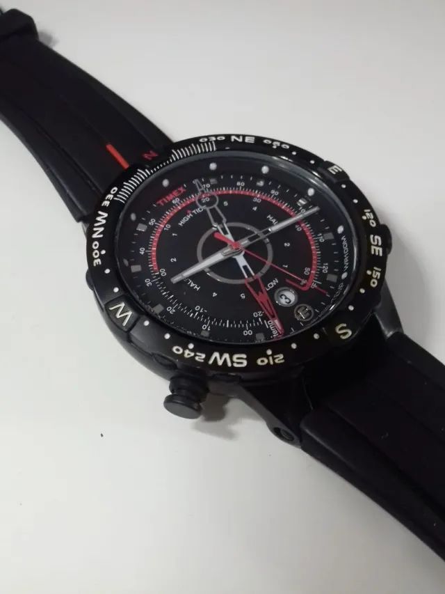 Relógio Timex e-Tide Bússola Estado - Sem detalhes - Estudo GALAXY A53 5G - 8G 128G - Foto 5
