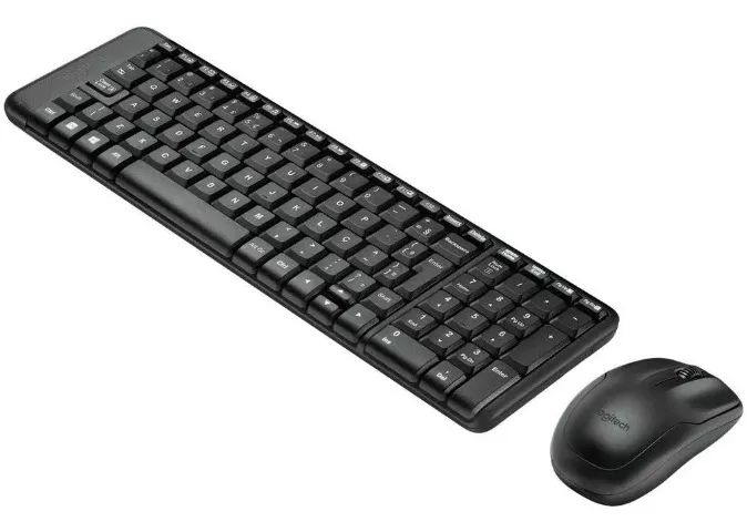 Kit Teclado E Mouse Sem Fio Mk220 Preto Logitech Loja Coimbra Computadores