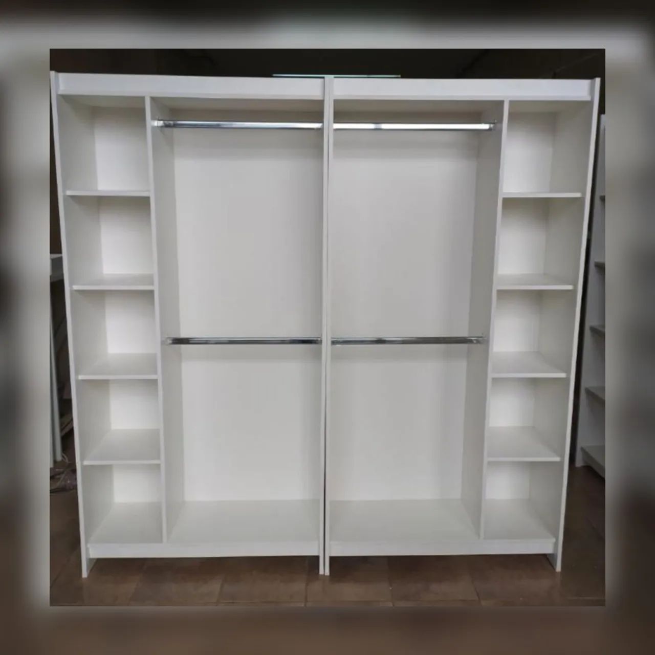 Cabideiros kit 2 peças com nichos na lateral 