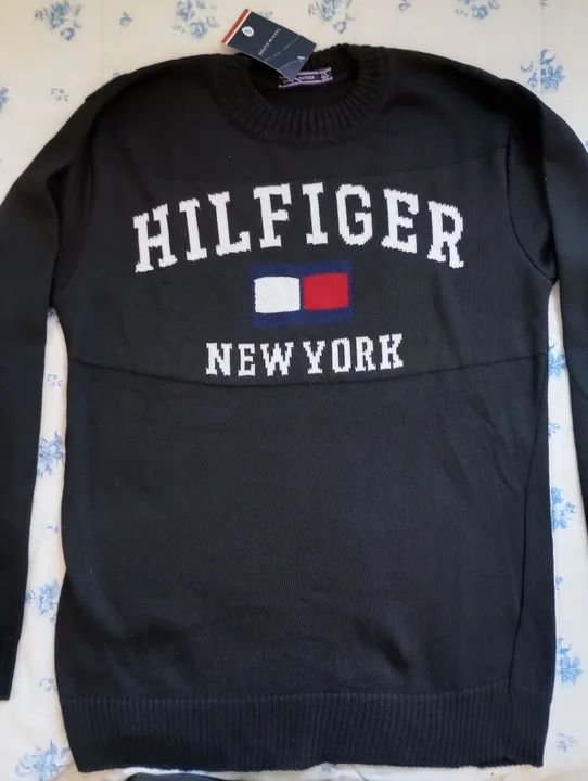 Suéter masculino preto  - Foto 5