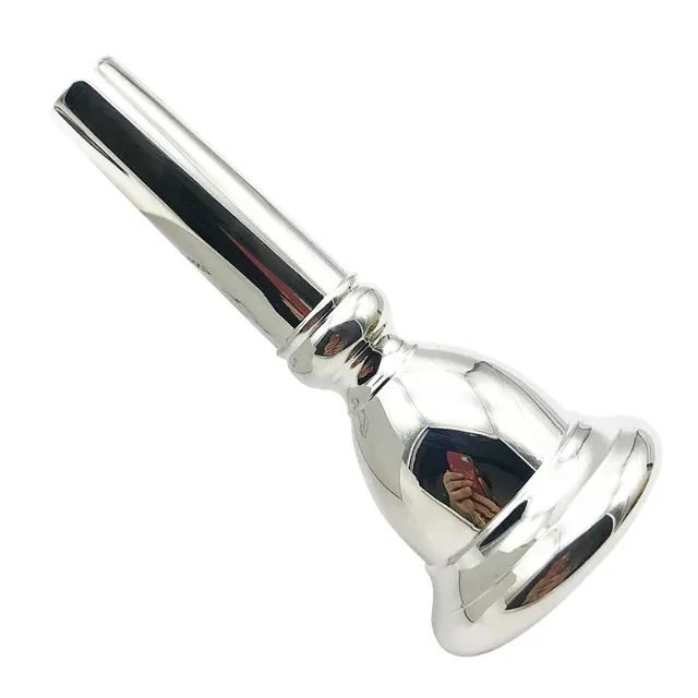 Bocal Eufônio Trombone Calibre Largo Design Schilke Prateado - Foto 3