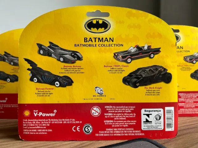 Coleção Completa Batmóveis Shell 2012 - 4 Miniaturas Raras - Foto 2