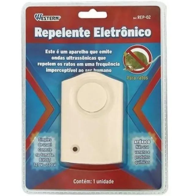 Repelente Eletrônico P Rato Bivolt Rep-02 Western - Foto 3