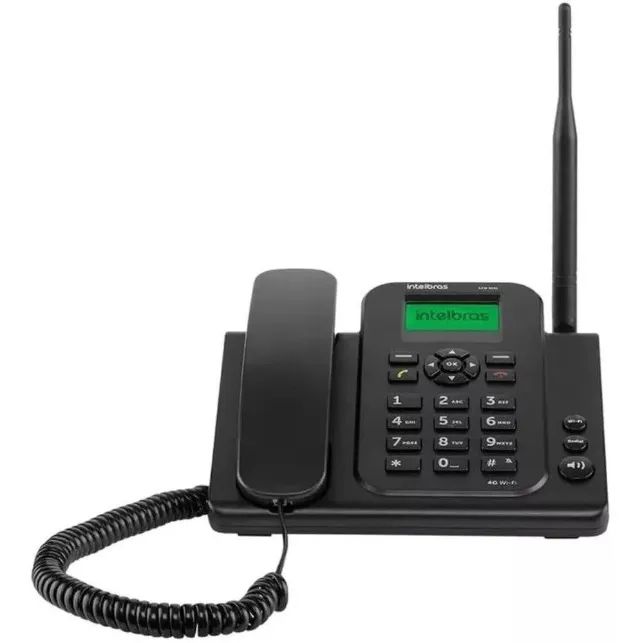Telefone rural 4G Intelbras CF9041 - FUNCIONA COMO ROTEADOR DE INTERNET DO CHIP