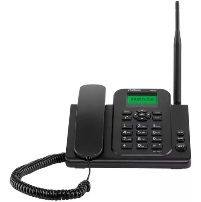 Telefone rural 4G Intelbras CF9041 - FUNCIONA COMO ROTEADOR DE INTERNET DO CHIP