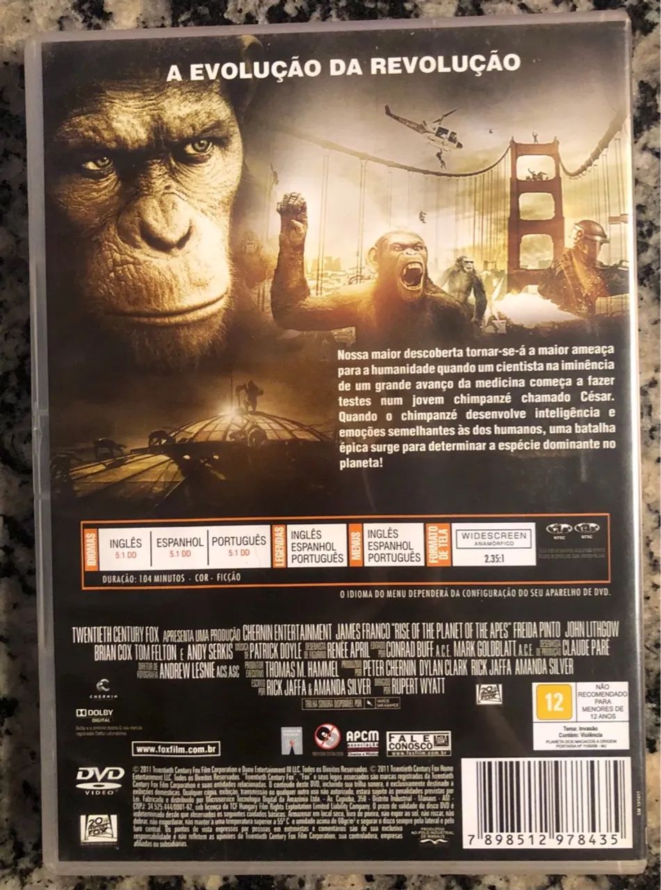 Planeta dos Macacos: A Origem (DVD) - Foto 3