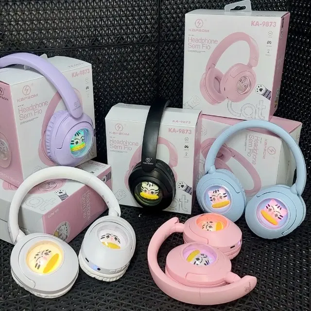Headphone Sem Fio Bluetooth de Gatinho Infantil