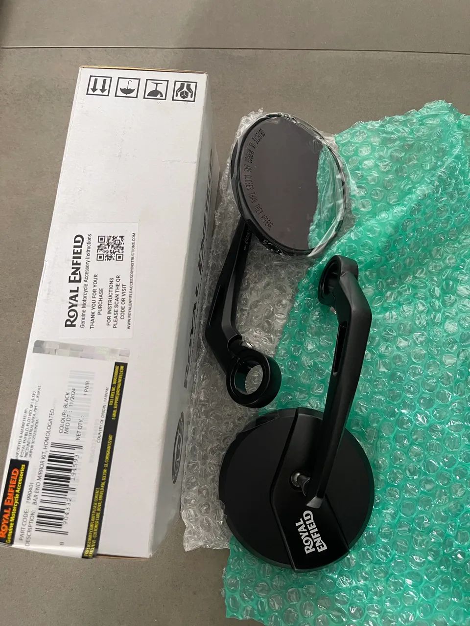 Retrovisor ponta de guidão original Royal Enfield (novo)  - Foto 4