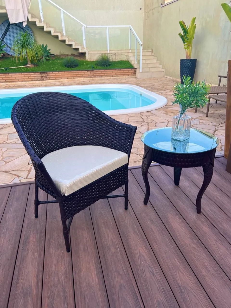 Poltronas de Vime para Área Externa - Novo 450 cada - Foto 2