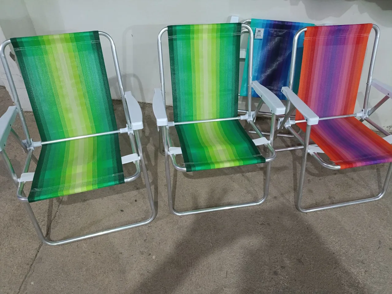 Cadeiras Dobráveis de praia em alumínio - Conforto e Estilo!