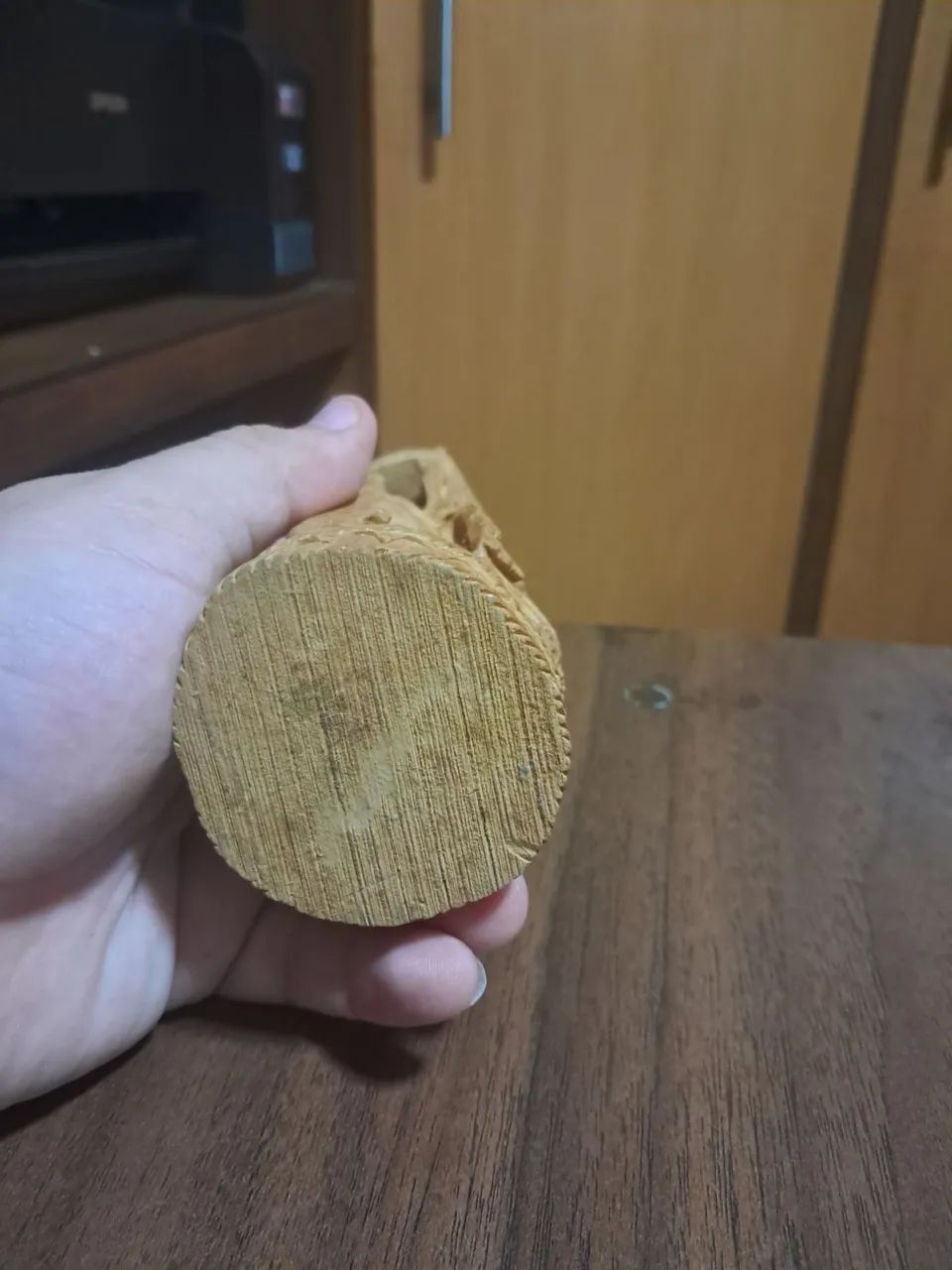 Escultura - Elefante Indiano - Madeira - Foto 5