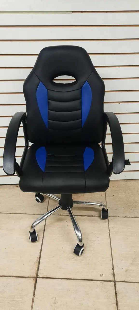 cadeira gamer infantil dpx azul com preto de 350,00 por 150,00 ( ultima peça )