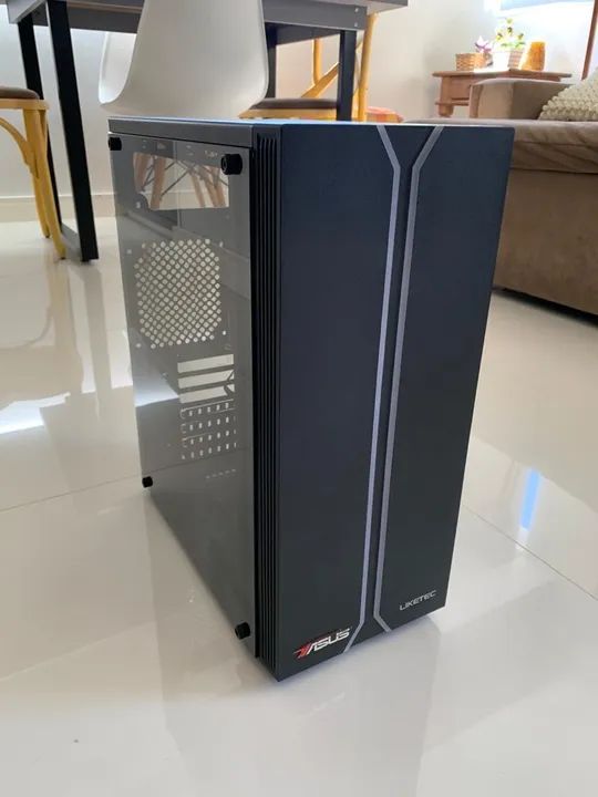 GABINETE COM PROCESSADOR E PLACA MÃE 