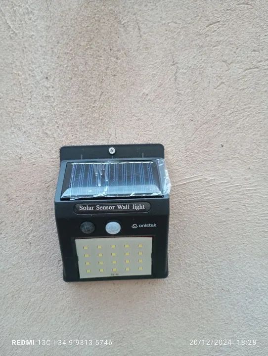 Luminária Solar Sensor de Movimento LED 20 Leds - Foto 5