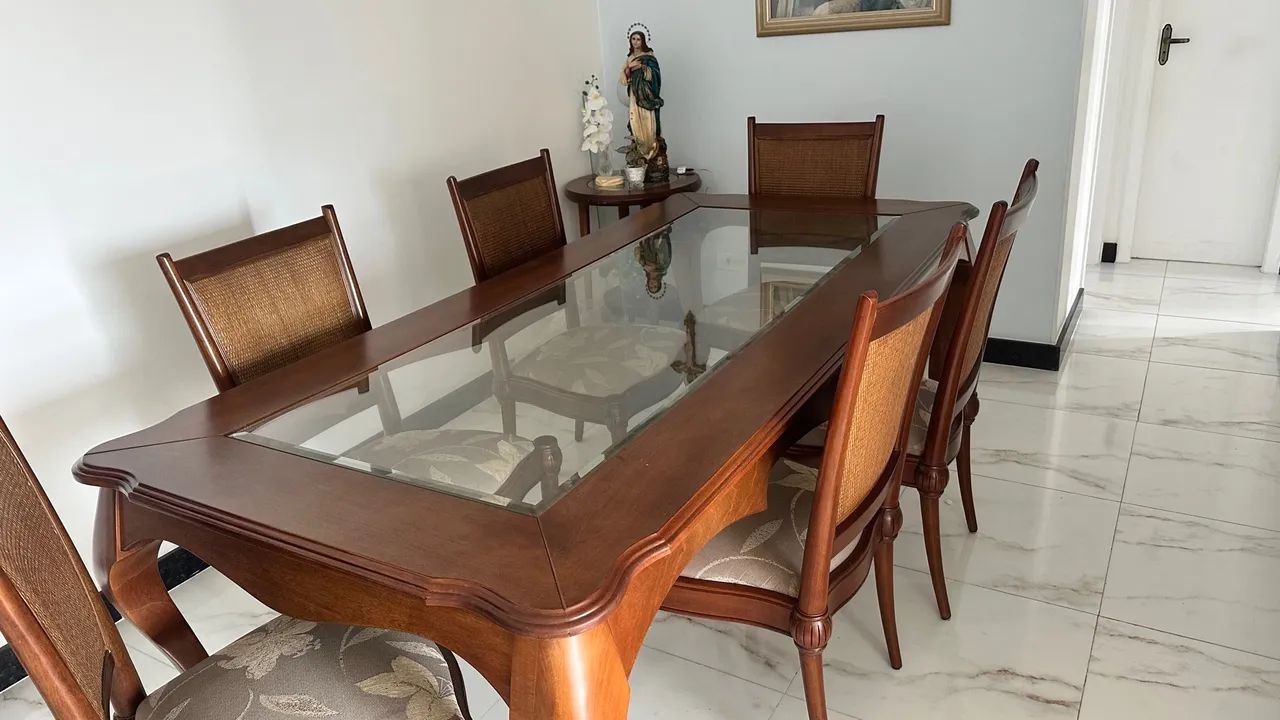 Mesa grande de madeira - Foto 4