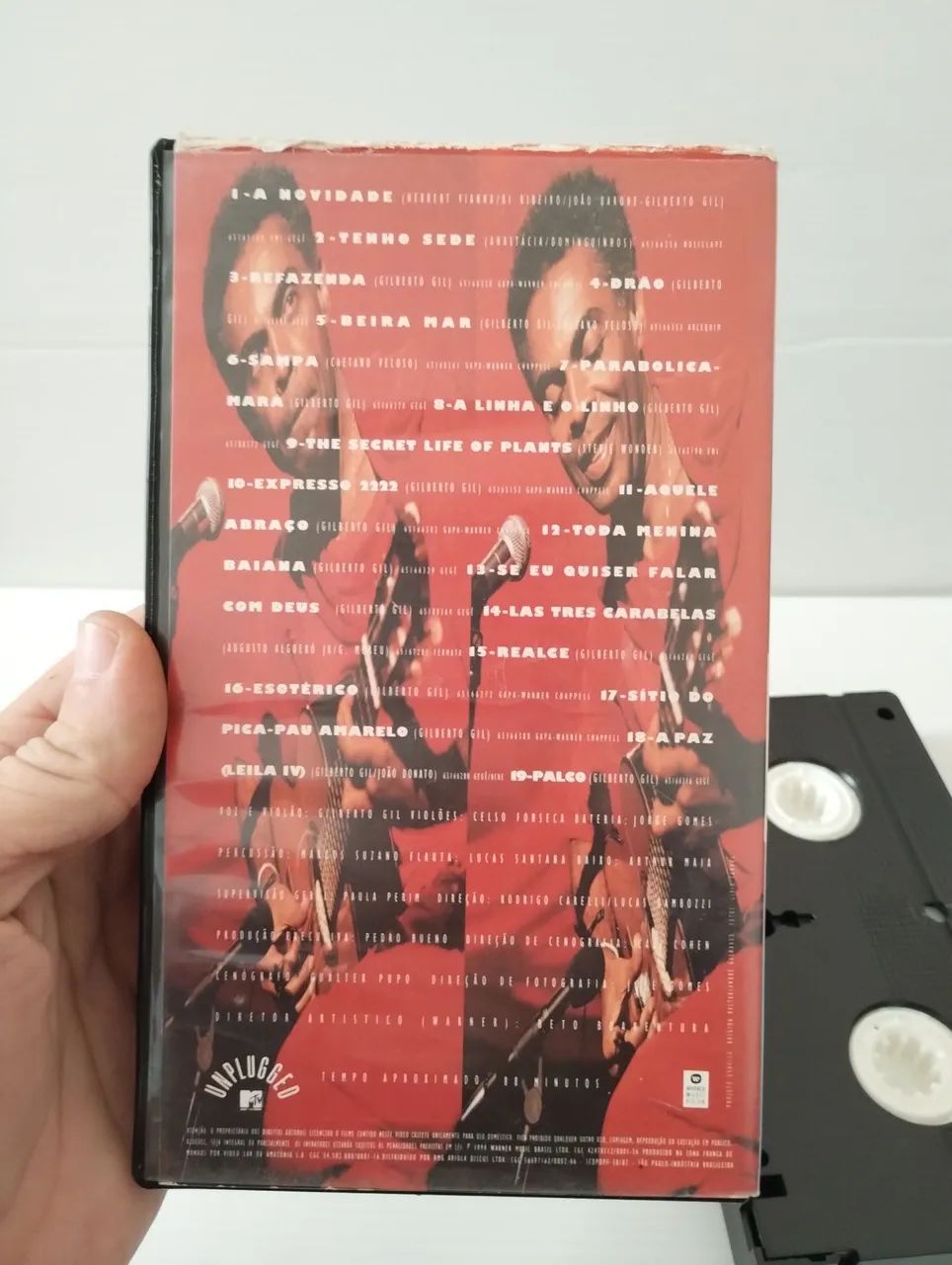 Fita VHS Gilberto Gil Unplugged (Oficial Warner 1994) - Foto 4