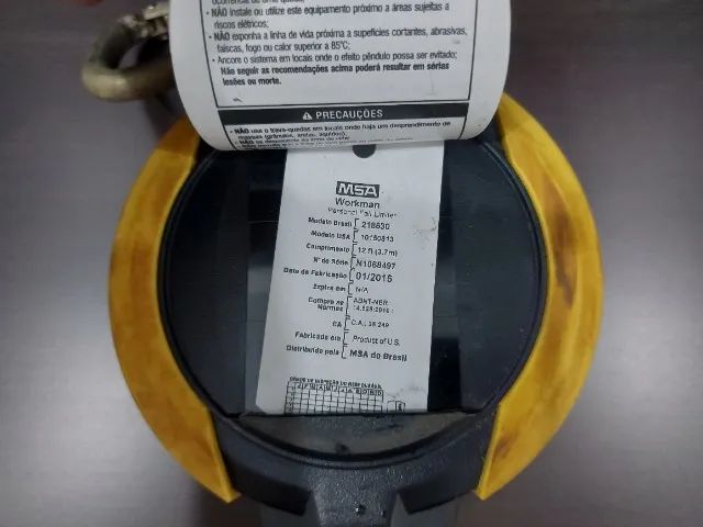 Trava Quedas Retrátil Workman PFL Fita 3,70m MSA - Foto 3