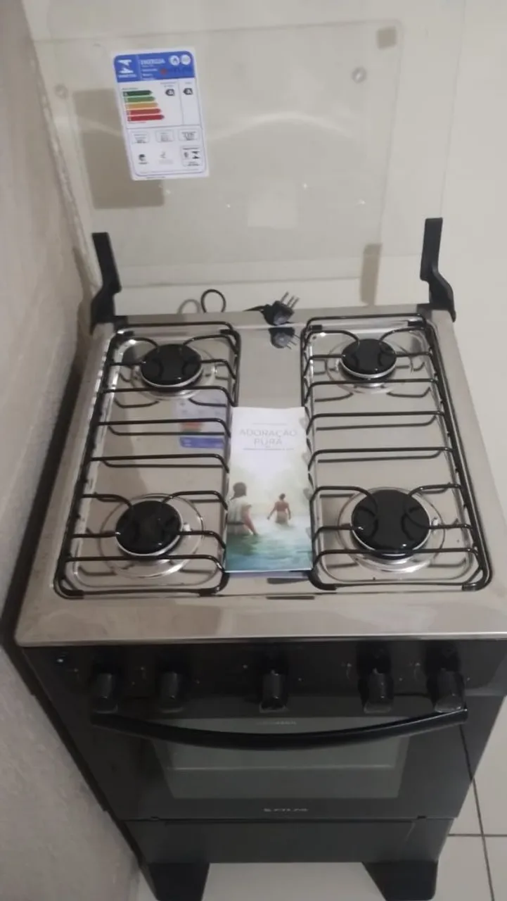 Fogão 4 Bocas Novo - Ideal para sua cozinha