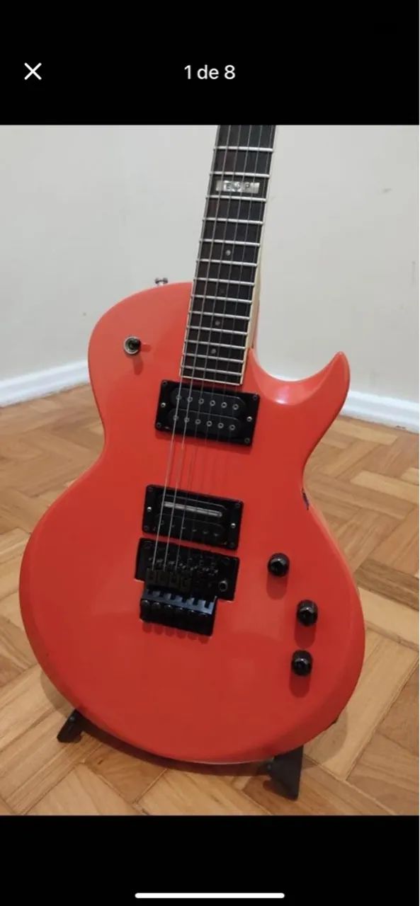 Guitarra ESP Custom Eclipse Japonesa anos 80 rara - Foto 2