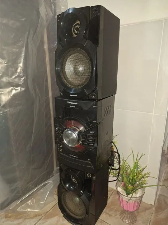 Som Panasonic Micro System -  CD- - Rádio - Entrada Auxiliar