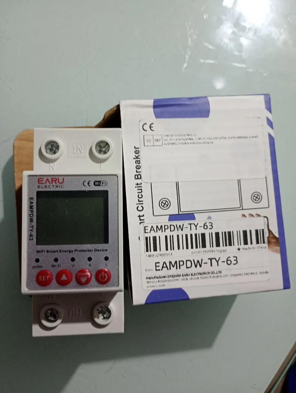Disjuntor Inteligente WiFi EARU EAMPDW-TY-63