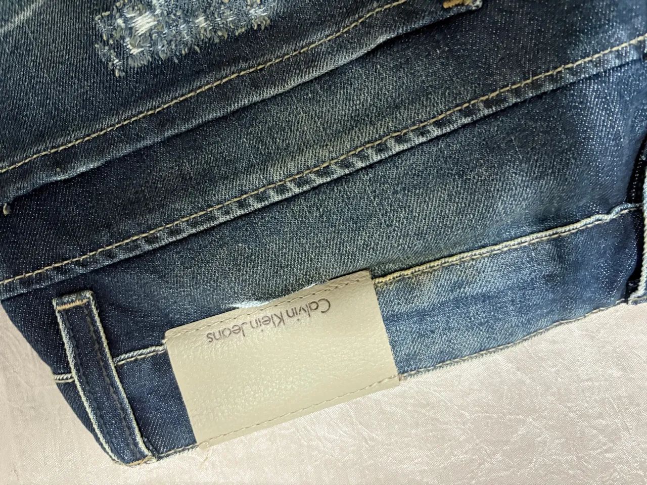 Calça Jeans Calvin Klein Slim Straight 38/48 - Foto 3