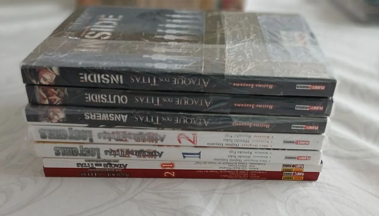 Ataque dos Titãs n°1 a 34 + Antes da Queda n° 1 a 17+ 7 edições