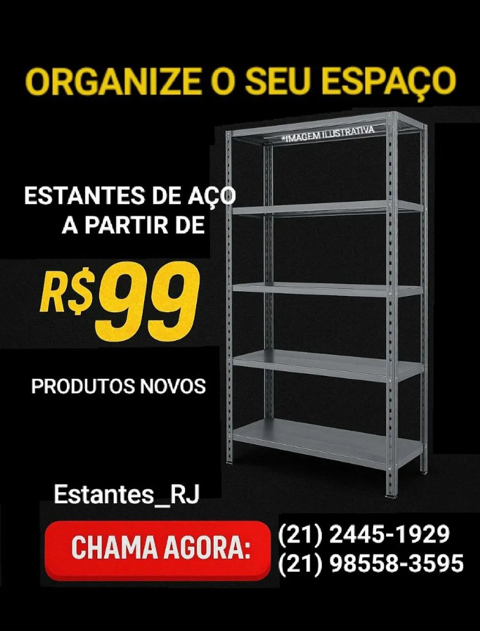 Estantes para Comércio Indústria 