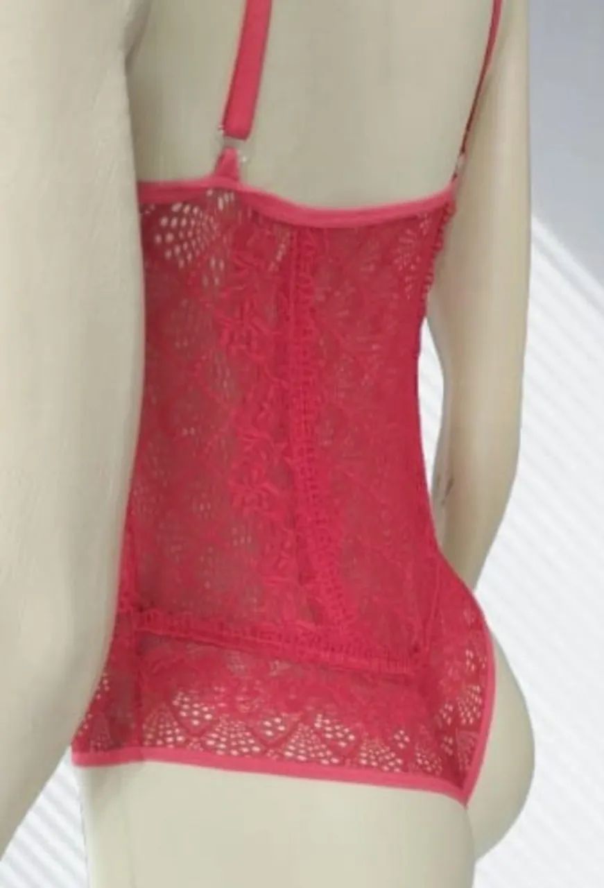 Body Lingerie vermelho - Foto 3