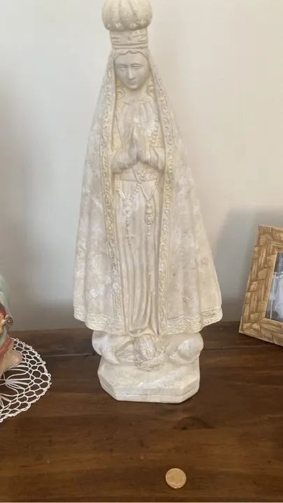 Estátua de Virgem Maria em gesso - Foto 6