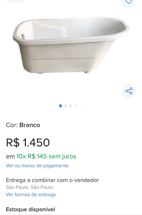 Banheira ofurô Vitoriano