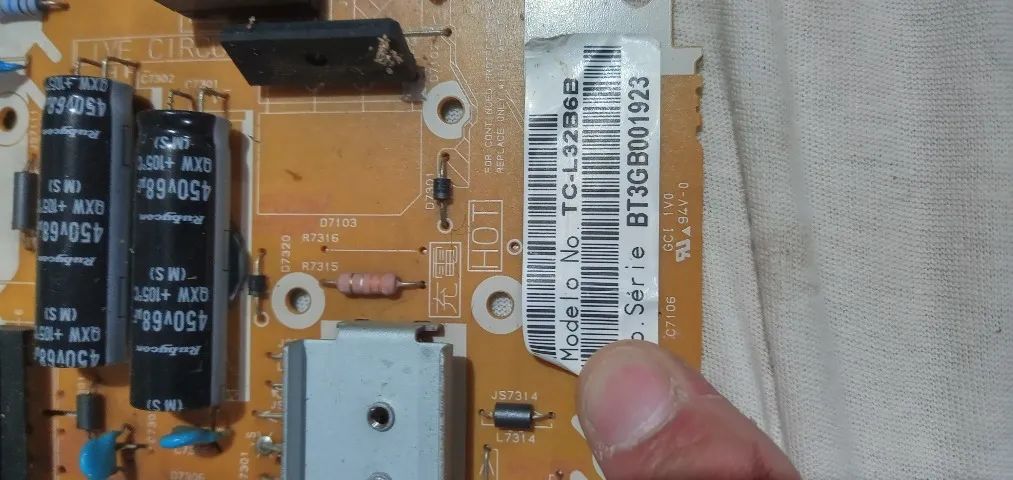Placa Fonte TV Panasonic TC-L32B6B TNPA5808 Original - Foto 2
