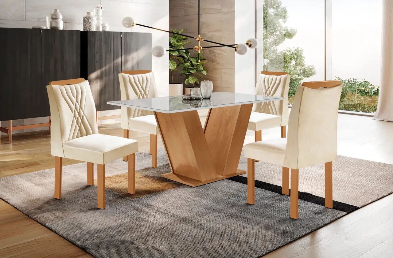 Mesa Classic com 4 cadeiras / pague na entrega  / frete grátis 