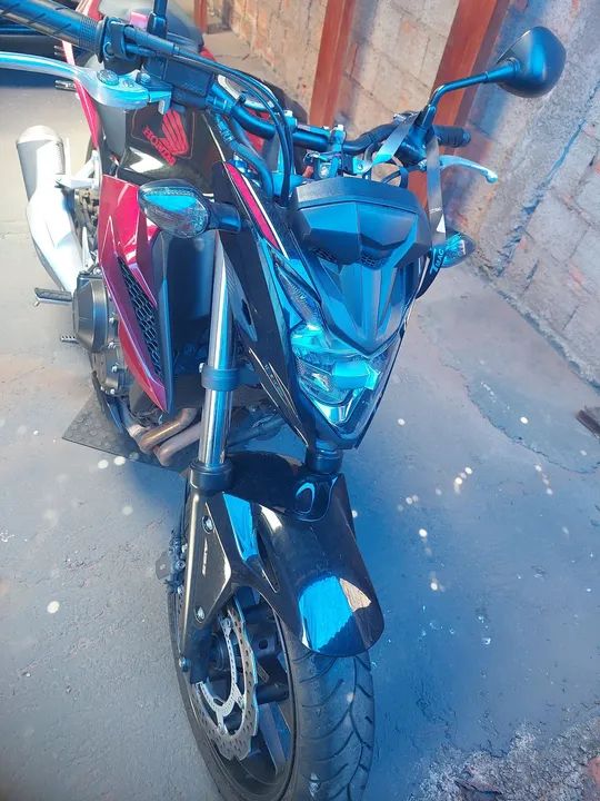 Moto Honda CB 500f - Preta com Vermelha - Foto 11