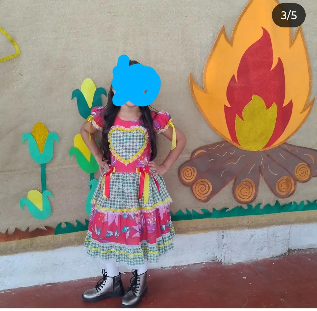 Vestido Festa Junina Infantil