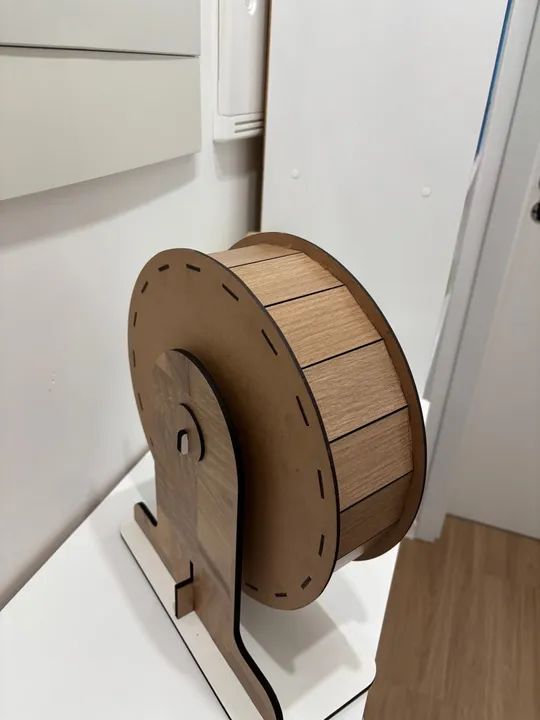 Roda de Hamster de Madeira 30 cm - Foto 3