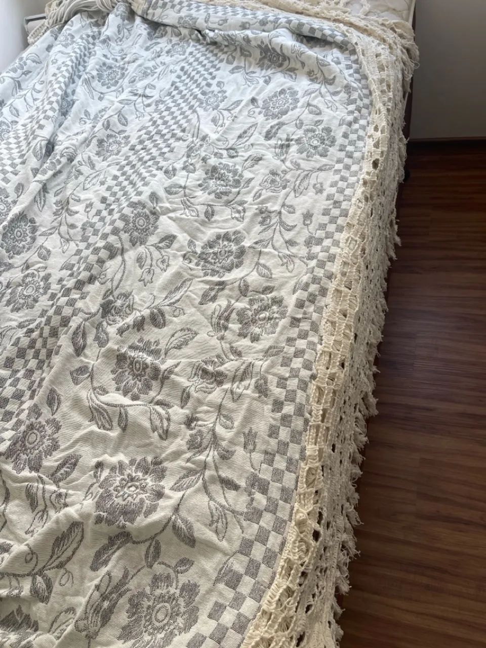 Rede casal bordada (nunca usada)