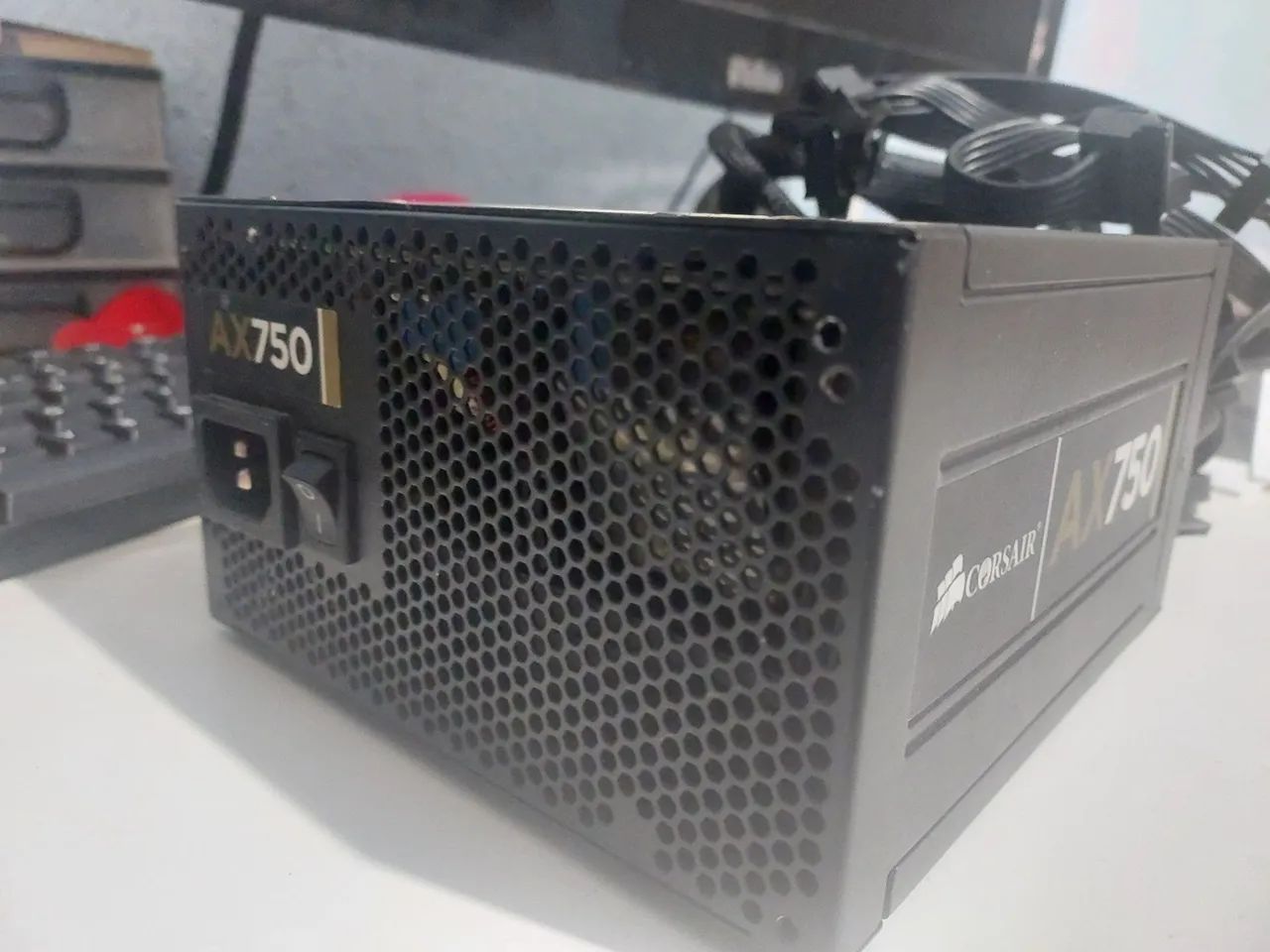 Fonte Corsair AX750 e Placa mãe h110m  - Foto 4