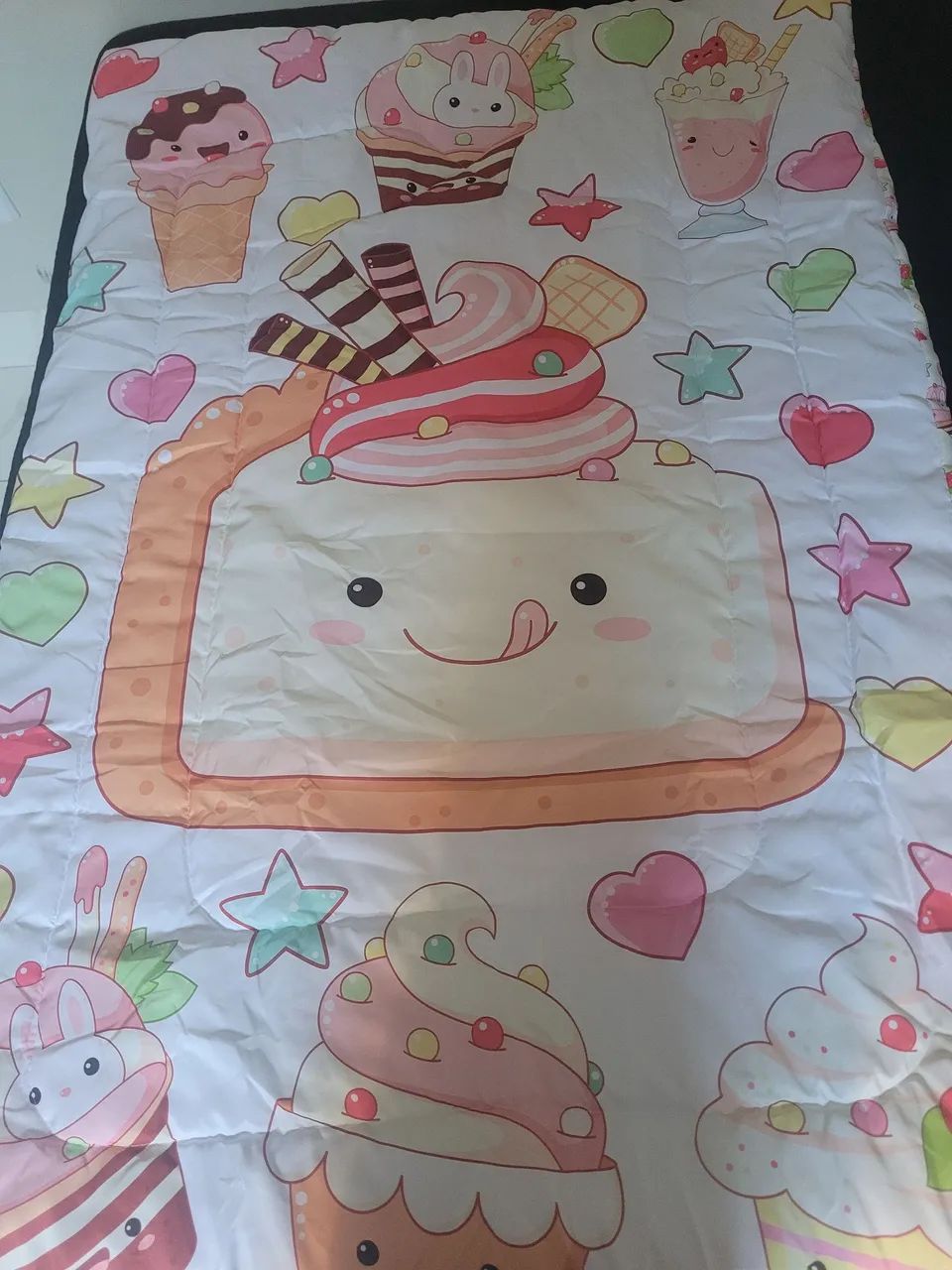 Edredom Infantil Temático - Doces e Cupcakes
