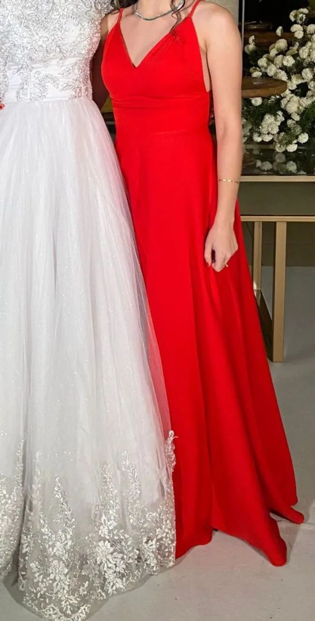 Vestido de festa vermelho