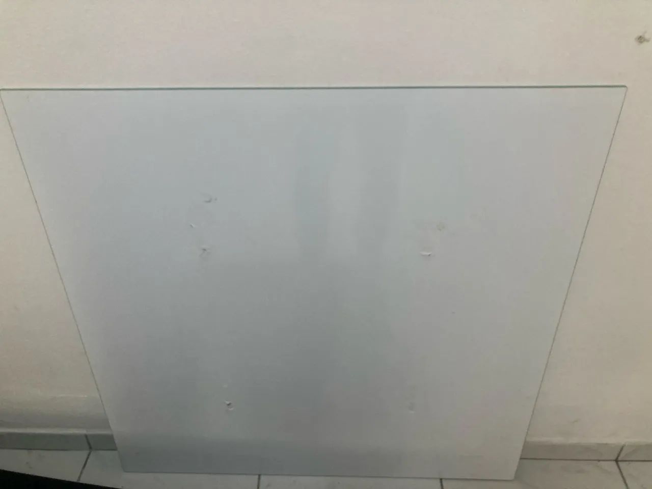 Tampo de vidro 1m x 1m - mesa de jantar